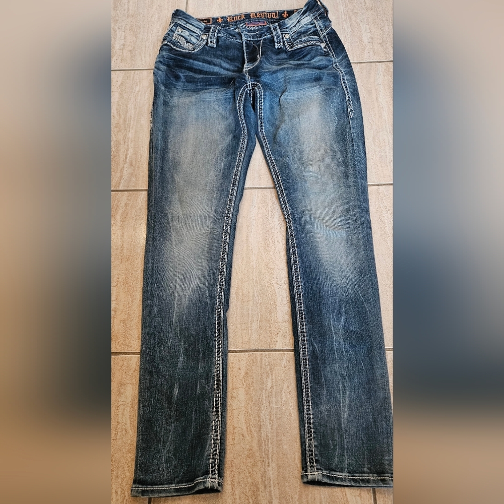 Rock Revival Easy Fit Woman's Jeans Medium Wash Barby